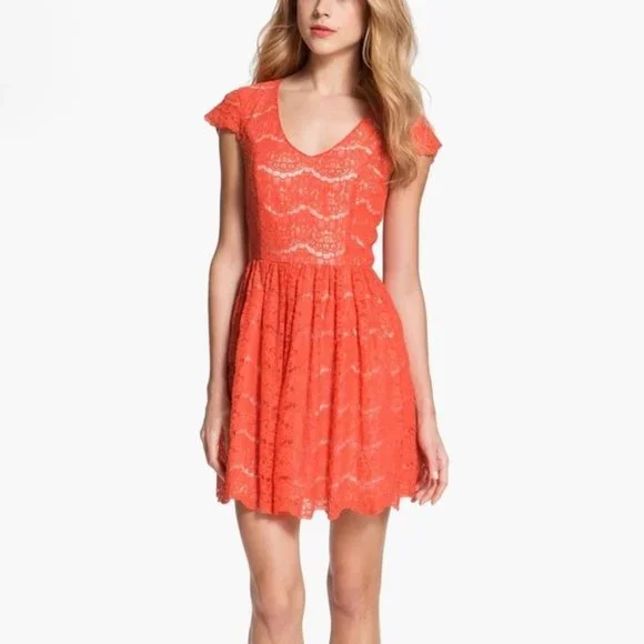 Kensie | Dresses | Kensie Orange Lace Cocktail Dress S | Poshmark Kensie | Dresses | Kensie Orange Lace Cocktail Dress S | Poshmark